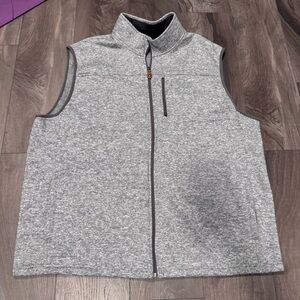 Izod Men's Sweater Vest Jacket Gray Size 3XLT 
Excellent condition